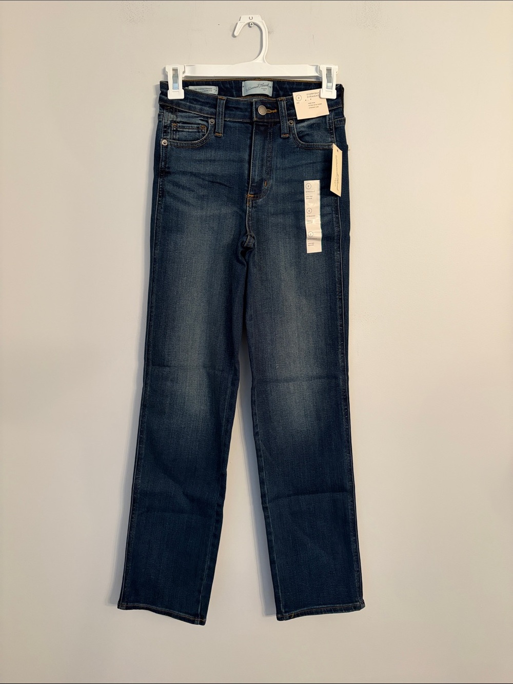 Universal Thread Everyday Straight Dark Blue Jeans Size 2 NWT